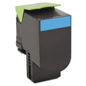Lexmark 80C10C0 Return Program Toner, 1,000 Page-Yield, Cyan