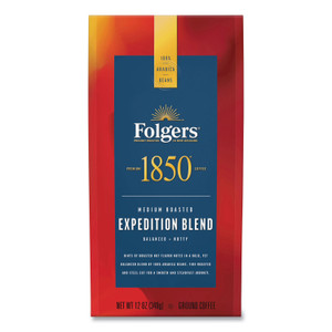 1850 Coffee, Expedition Blend, Medium Roast, Ground, 12 oz Bag (FOL60514EA) View Product Image