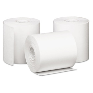 Iconex Impact Bond Paper Rolls, 3" x 85 ft, White, 50/Carton