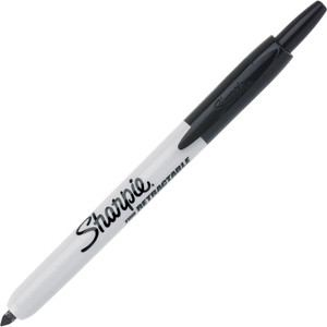 Newell Brands Sharpie Marker, Retractable, Fine Point, Nontoxic, Black (SAN32721PP) View Product Image
