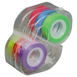 LEE Removable Highlighter Tape, 0.5" x 720", Assorted, 6/Pack (LEE13888) View Product Image
