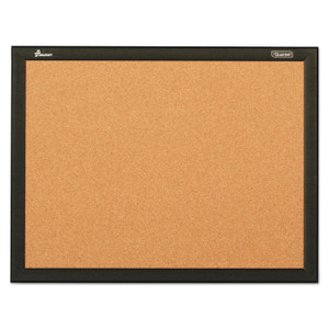 AbilityOne 7195016511298 SKILCRAFT Quartet Cork Board, 24 x 18, Natural Tan Surface, Black Aluminum Frame (NSN6511298) View Product Image