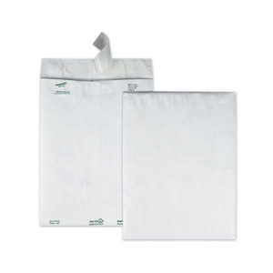 Survivor Lightweight 14 lb Tyvek Catalog Mailers, #12 1/2, Square Flap, Redi-Strip Adhesive Closure, 9.5 x 12.5, White, 100/Box (QUAR1520) View Product Image