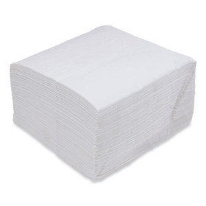 Boardwalk Dinner Napkin, 1-Ply, 17 x 17, White, 250/Pack, 12 Packs/Carton (BWK8307W) View Product Image