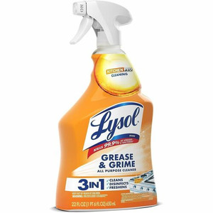 Lysol Kitchen Pro Antibacterial Cleaner - For Multi Surface - 22 fl oz (0.7 quart) - Fresh Citrus Scent - Recommended For: Stain Remover - Deodorize, Streak-free, Chemical-free, Disinfectant, Anti-bacterial, Residue-free - (RAC79556)