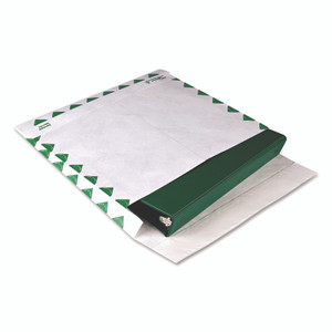 Survivor Heavy 18 lb Tyvek Open End Expansion Mailers, First Class, #13 1/2, Square Flap, Redi-Strip Closure, 10 x 13, White, 100/CT QUAR4440