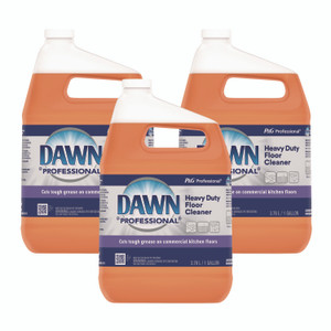Dawn Professional Heavy-Duty Floor Cleaner, Neutral Scent, 1 gal Bottle, 3/Carton