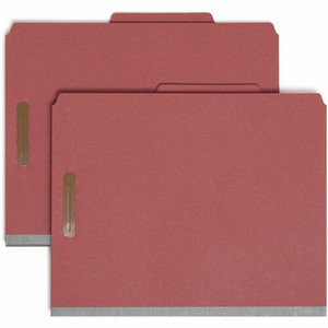 Smead 2/5 Tab Cut Letter Recycled Classification Folder - 8 1/2" x 11" - 2" Expansion - 2 x 2K Fastener(s) - 2" Fastener Capacity - Top Tab Location - (SMD14024)