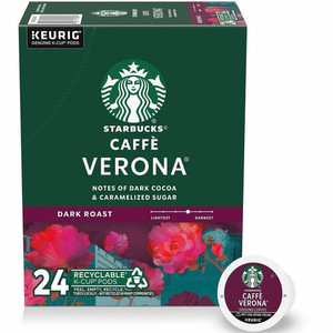 Starbucks K-Cup Caffe Verona Coffee - Dark - K-Cup - Caffe Verona