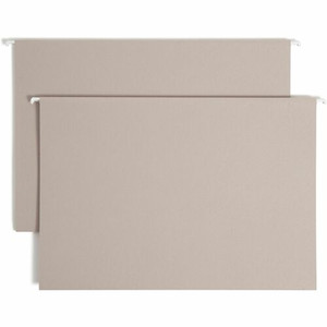 Smead TUFF Legal Recycled Hanging Folder - 8 1/2" x 14" - 2" Expansion - Top Tab Location - 14 pt. - Steel Gray