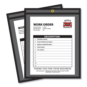 C-Line Shop Ticket Holders, Stitched, One Side Clear, 50 Sheets, 8.5 x 11, 25/Box (CLI45911) View Product Image