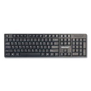 AbilityOne 7025016774742, SKILCRAFT USB Wired Keyboard, 101 Keys, Black (NSN6774742) View Product Image