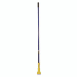 Rubbermaid Commercial Gripper Fiberglass Mop Handle, 1" dia x 60", Blue/Yellow