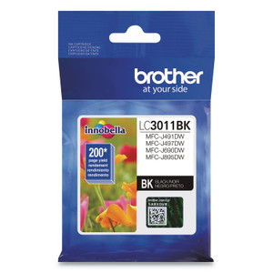 Brother LC3011BK Ink, 200 Page-Yield, Black (BRTLC3011BK) View Product Image