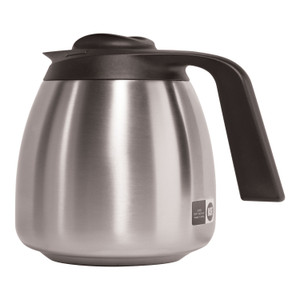 BUNN 1.9 Liter Thermal Carafe, Stainless Steel/Black (BUNTHERMBLK) View Product Image