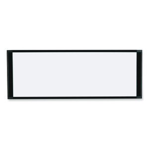 MasterVision Cubicle Workstation Dry Erase Board, 36 x 18, White Surface, Black Aluminum Frame (BVCMA10007705) View Product Image