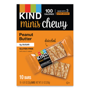 KIND Minis Chewy, Peanut Butter, 0.81 oz 10/Pack (KND27895) View Product Image