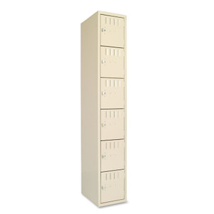 Tennsco Box Compartments, Single Stack, 12w x 18d x 72h, Sand (TNNBS6121812ASD) View Product Image