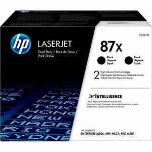 HP 87X (CF287XD) Original High Yield Laser Toner Cartridge - Black - 2 / Carton