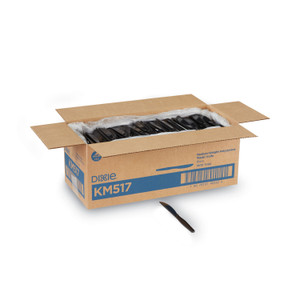 Dixie Plastic Cutlery, Heavy Mediumweight Knife, Black, 1,000/Carton