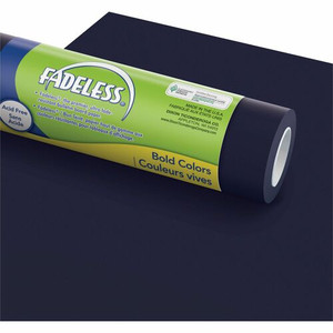 Fadeless Bulletin Board Art Paper - ClassRoom Project, Home Project, Office Project - 3" Height x 48" Width x 50 ft Length - Rich Blue