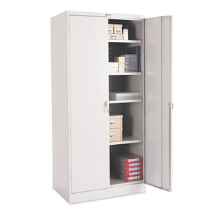 Tennsco 78" High Deluxe Cabinet, 36w x 24d x 78h, Light Gray (TNN2470LGY) View Product Image