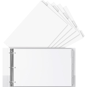 Landscape Orientation Index Dividers, 5-Tab, 14 X 8.5, White, 1 Set (STW63200)