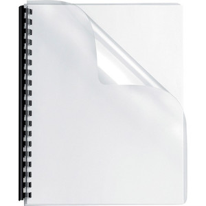 Fellowes Crystals Clear Oversize PVC Covers - 11.3" Height x 8.8" Width x 0" Depth - For 8 3/4" x 11 1/4" Sheet - Rectangular - Clear - PVC Plastic