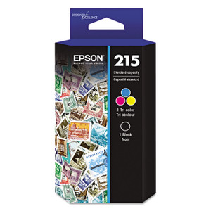 Epson T215120-BCS (215) DURABrite Ultra Ink, Black/Cyan/Magenta/Yellow View Product Image