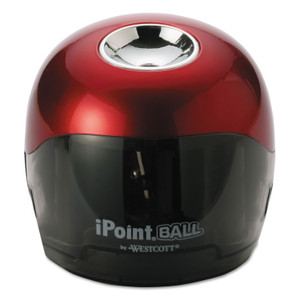 Westcott iPoint Ball Battery Sharpener, Battery-Powered, 3 x 3.25, Red/Black