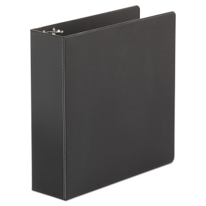 Universal Economy Non-View Round Ring Binder, 3 Rings, 3" Capacity, 11 x 8.5, Black (UNV30407) View Product Image