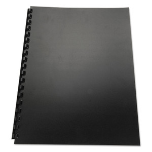 GBC 100% Recycled Poly Binding Cover, Black, 11 x 8.5, Unpunched, 25/Pack