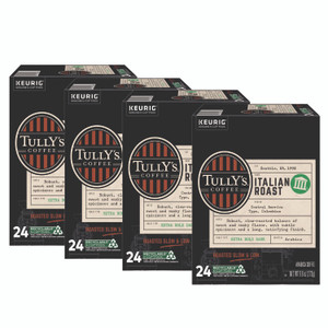 Tully's Coffee Italian Roast Coffee K-Cups, 96/Carton