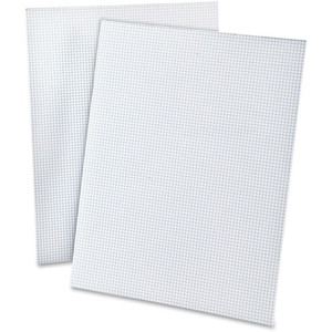 Ampad 2 - Sided Quadrille Pads - Letter - 50 Sheets - Both Side Ruling Surface - 20 lb Basis Weight