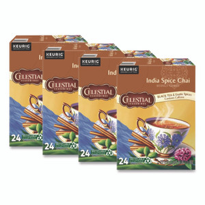 Celestial Seasonings India Spice Chai Tea K-Cups, 96/Carton