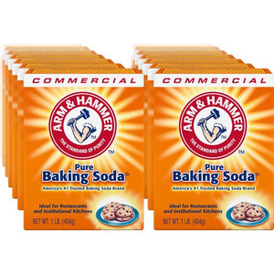 Arm & Hammer Pure Baking Soda - 16 oz (1 lb) - Environmentally Friendly, Deodorize - White - (CDC3320084104CT)