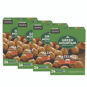 Green Mountain Coffee Hazelnut Decaf Coffee K-Cups, 96/Carton