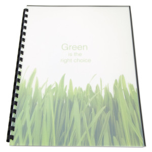 GBC 100% Recycled Poly Binding Cover, Frost, 11 x 8.5, Unpunched, 25/Pack