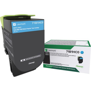 Lexmark Unison Original High Yield Laser Toner Cartridge - Cyan - 1 Each - (LEX71B1HC0)