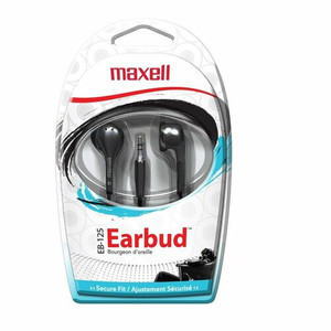 Maxell EB-125 Stereo Ear Buds - Stereo - Mini-phone (3.5mm) - Wired - 32 Ohm - 20 Hz to 23 kHz