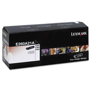Lexmark E260A21A Toner, 3,500 Page-Yield, Black (LEXE260A21A) View Product Image