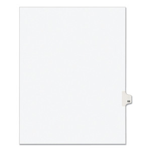 Avery Preprinted Legal Exhibit Side Tab Index Dividers, Avery Style, 10-Tab, 68, 11 x 8.5, White, 25/Pack, (1068)