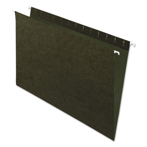 Pendaflex Standard Green Hanging Folders, Legal Size, Straight Tabs, Standard Green, 25/Box