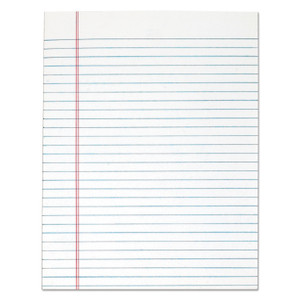 TOPS "The Legal Pad" Glue Top Pads, Wide/Legal Rule, 50 White 8.5 x 11 Sheets, 12/Pack