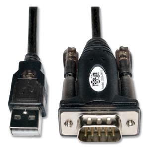 Tripp Lite USB-A to Serial Adapter Cable, 5 ft, Black (TRPU209000R) View Product Image