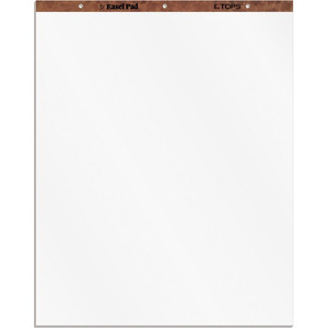 TOPS Plain Paper Easel Pads - 50 Sheets - Plain - 16 lb Basis Weight - 27" x 34" Sheet Size - White Paper
