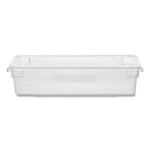 Rubbermaid Commercial Food/Tote Boxes, 8.5 gal, 26 x 18 x 6, Clear, Plastic (RCP3308CLE) View Product Image