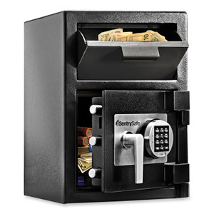 Sentry Safe Digital Depository Safe, Large, 0.94 cu ft, 14w x 15.6d x 20h, Black