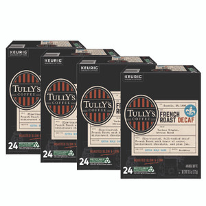 Tully's Coffee French Roast Decaf Coffee K-Cups, 96/Carton
