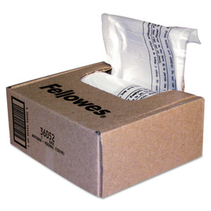 Fellowes Shredder Waste Bags, 6-7 gal Capacity, 100/Carton Fellowes Shredder Waste Bags, 6-7 gal Capacity, 100/Carton